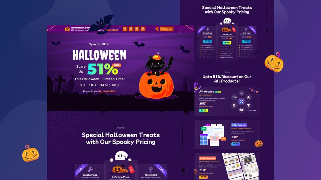 Halloween-themed-Product-Landing-Page