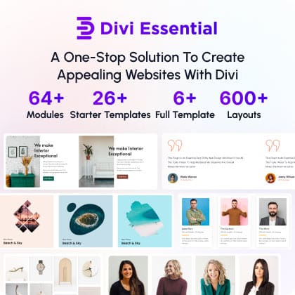 Divi Essential  All in one Design Tools for Divi